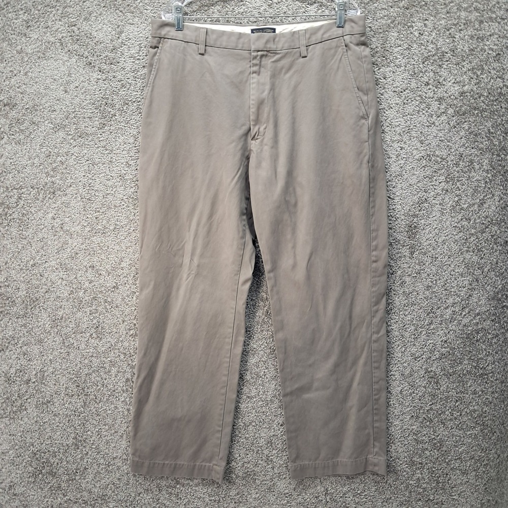 Banana Republic Relaxed Fit Dawson Chinos Mens 36x32 Tan Khaki Cotton Pants